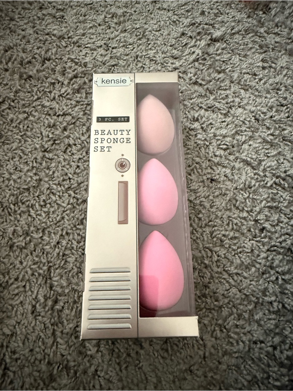 New kensie Pink  3-Piece Beauty Sponge Set